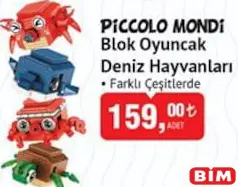 PİCCOLO MONDİ BLOK OYUNCAK DENİZ HAYVANLARI